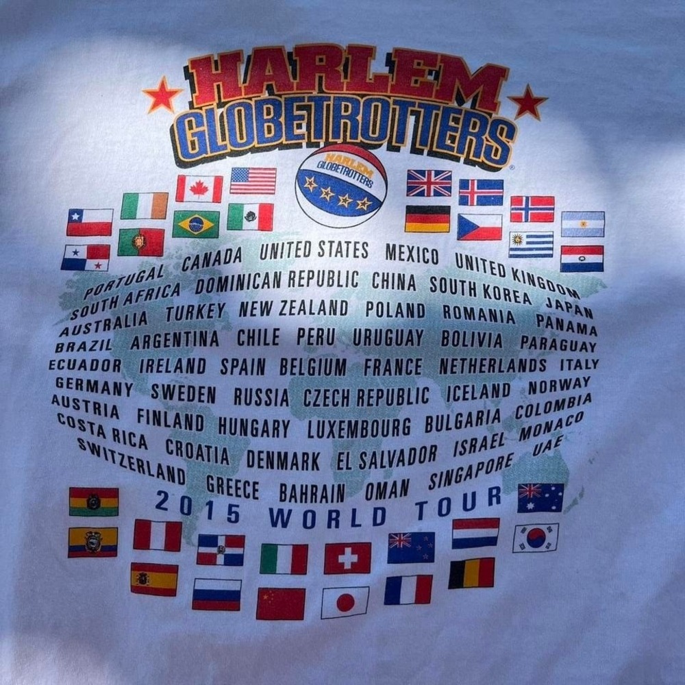 Harlem globetrotters world tour tshirt - Picture 7 of 8